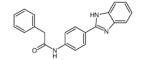 N-[4-(1H-benzimidazol-2-yl)phenyl]-2-phenylacetamide结构式