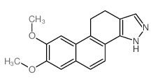 7,8-Dimethoxy-10,11-dihydro-3H-naphtho(1,2-g)indazole structure