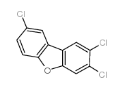 2,3,8-trichlorodibenzofuran结构式