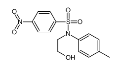 N-(2-hydroxyethyl)-N-(4-methylphenyl)-4-nitrobenzenesulfonamide结构式