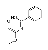 methyl N-benzoyl-N'-chlorocarbamimidate结构式