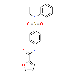 N-(4-{[ethyl(phenyl)amino]sulfonyl}phenyl)-2-furamide结构式