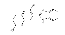 N-[3-(1H-benzimidazol-2-yl)-4-chlorophenyl]-2-methylpropanamide Structure