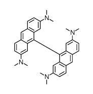 9-[2,7-bis(dimethylamino)anthracen-9-yl]-2-N,2-N,7-N,7-N-tetramethylanthracene-2,7-diamine结构式