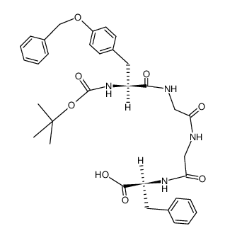 Boc-L-Tyr(Bzl)-Gly-Gly-L-Phe-OH Structure