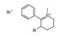 5-bromo-1-methyl-6-phenyl-2,3,4,5-tetrahydropyridin-1-ium,bromide Structure