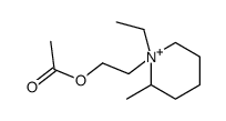 2-(1-ethyl-2-methylpiperidin-1-ium-1-yl)ethyl acetate Structure