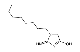 2-amino-1,5-dihydro-1-octyl-4H-imidazol-4-one结构式