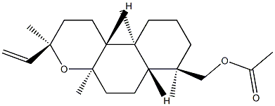 (13R)-8-Methyl-14-oxapimar-15-en-18-ol acetate structure