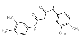 N,N'-双-(3,4-二甲基-苯基)-丙二酰胺结构式