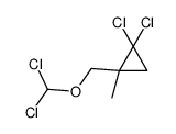 1,1-dichloro-2-(dichloromethoxymethyl)-2-methylcyclopropane Structure