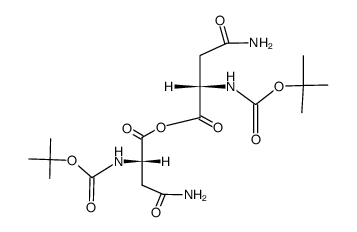 t-butoxycarbonyl-L-asparagine anhydride Structure