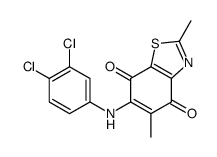 6-(3,4-dichloroanilino)-2,5-dimethyl-1,3-benzothiazole-4,7-dione结构式