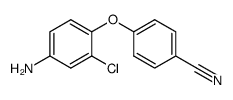 4-(4-amino-2-chlorophenoxy)benzonitrile Structure