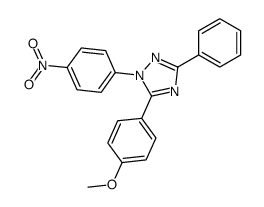 5-(4-methoxyphenyl)-1-(4-nitrophenyl)-3-phenyl-1,2,4-triazole Structure