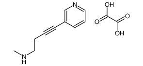 N-methyl-4-pyridin-3-ylbut-3-yn-1-amine,oxalic acid结构式