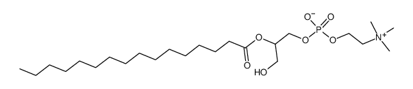 2-palmitoyl-sn-glycero-3-phosphorylcholine Structure