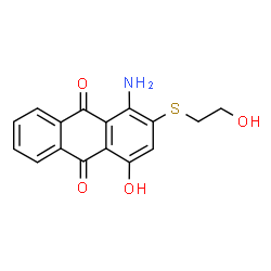 1-amino-4-hydroxy-2-[(2-hydroxyethyl)thio]anthraquinone结构式