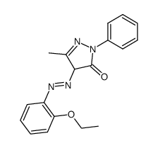 4-[(2-ethoxyphenyl)azo]-2,4-dihydro-5-methyl-2-phenyl-3H-pyrazol-3-one Structure