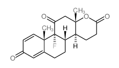 9-Fluoro-13-hydroxy-3,11-dioxo-13, 17-secoandrosta-1,4-dien-17-oic acid, .delta.-lactone Structure