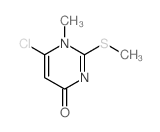 4(1H)-Pyrimidinone,6-chloro-1-methyl-2-(methylthio)- structure