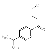 4-氯-1-[4-(1-甲基乙基)苯基]-1-丁酮结构式