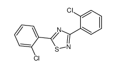 3,5-bis(2-chlorophenyl)-1,2,4-thiadiazole结构式