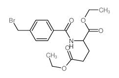 diethyl 2-[[4-(bromomethyl)benzoyl]amino]pentanedioate Structure