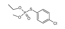 4-ClC6H4SP(O)(OCH3)OC2H5结构式