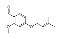 2-methoxy-4-[(3-methylbut-2-en-1-yl)oxy]benzaldehyde Structure