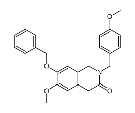 7-Benzyloxy-6-methoxy-2-(4'-methoxybenzyl)-1,4-dihydro-3(2H)-isoquinolone Structure