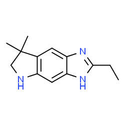 Pyrrolo[2,3-f]benzimidazole, 2-ethyl-1,5,6,7-tetrahydro-7,7-dimethyl- (9CI) picture