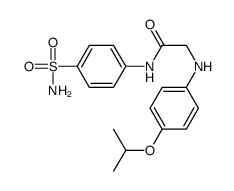 ACETAMIDE, N-[4-(AMINOSULFONYL)PHENYL]-2-[[4-(1-METHYLETHOXY)PHENYL]AMINO]-结构式