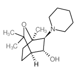 2-Oxabicyclo(2.2.2)octan-5-ol, 6-(1-piperidinyl)-1,3,3-trimethyl-结构式