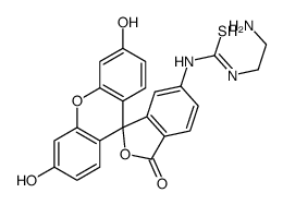 4-(N-2-aminoethylthioureal)fluorescein Structure
