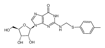 2-N-(p-Tolylthiomethyl)-guanosine Structure