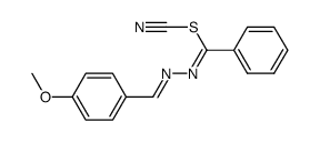 cyanicN-(4-methoxybenzylidene)benzohydrazonic thioanhydride Structure