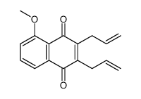 2,3-diallyl-5-methoxynaphthalene-1,4-dione结构式