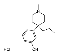 3-(1-methyl-4-propyl-[4]piperidyl)-phenol, hydrochloride结构式