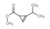 2-Cyclopropene-1-carboxylicacid,2-(1-methylethyl)-,methylester(9CI) Structure