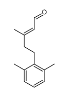 5-(2,6-dimethylphenyl)-3-methylpent-2-enal结构式