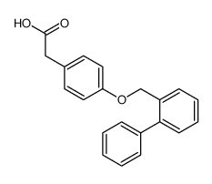 2-[4-[(2-phenylphenyl)methoxy]phenyl]acetic acid结构式