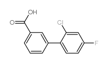 4’-氯-3’-氟联苯-3-羧酸结构式