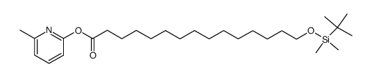 6-methylpyridin-2-yl 15-((tert-butyldimethylsilyl)oxy)pentadecanoate Structure