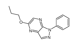 1-phenyl-5-propoxypyrazolo[3,4-b]pyrazine结构式