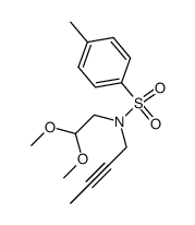 N-(but-2-ynyl)-N-(2,2-dimethoxyethyl)-4-methylbenzenesulfonamide Structure