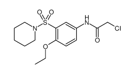 2-CHLORO-N-METHYL-N-[4-(METHYLTHIO)BENZYL]ACETAMIDE Structure