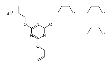 [4,6-bis(prop-2-enoxy)-1,3,5-triazin-2-yl]oxy-tributylstannane Structure