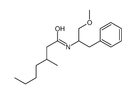 N-(1-methoxy-3-phenylpropan-2-yl)-3-methylheptanamide结构式