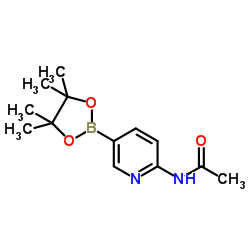 2-acetamidopyridine-5-boronic acid pinacol ester Structure